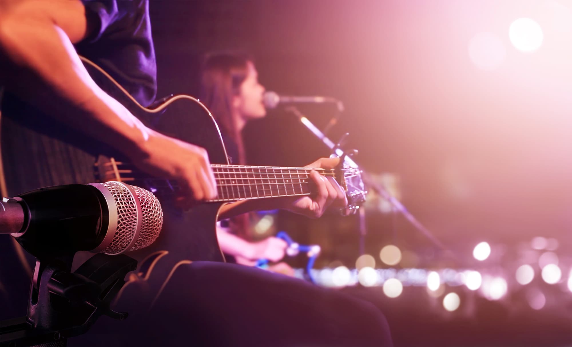 Crowd at a live music event