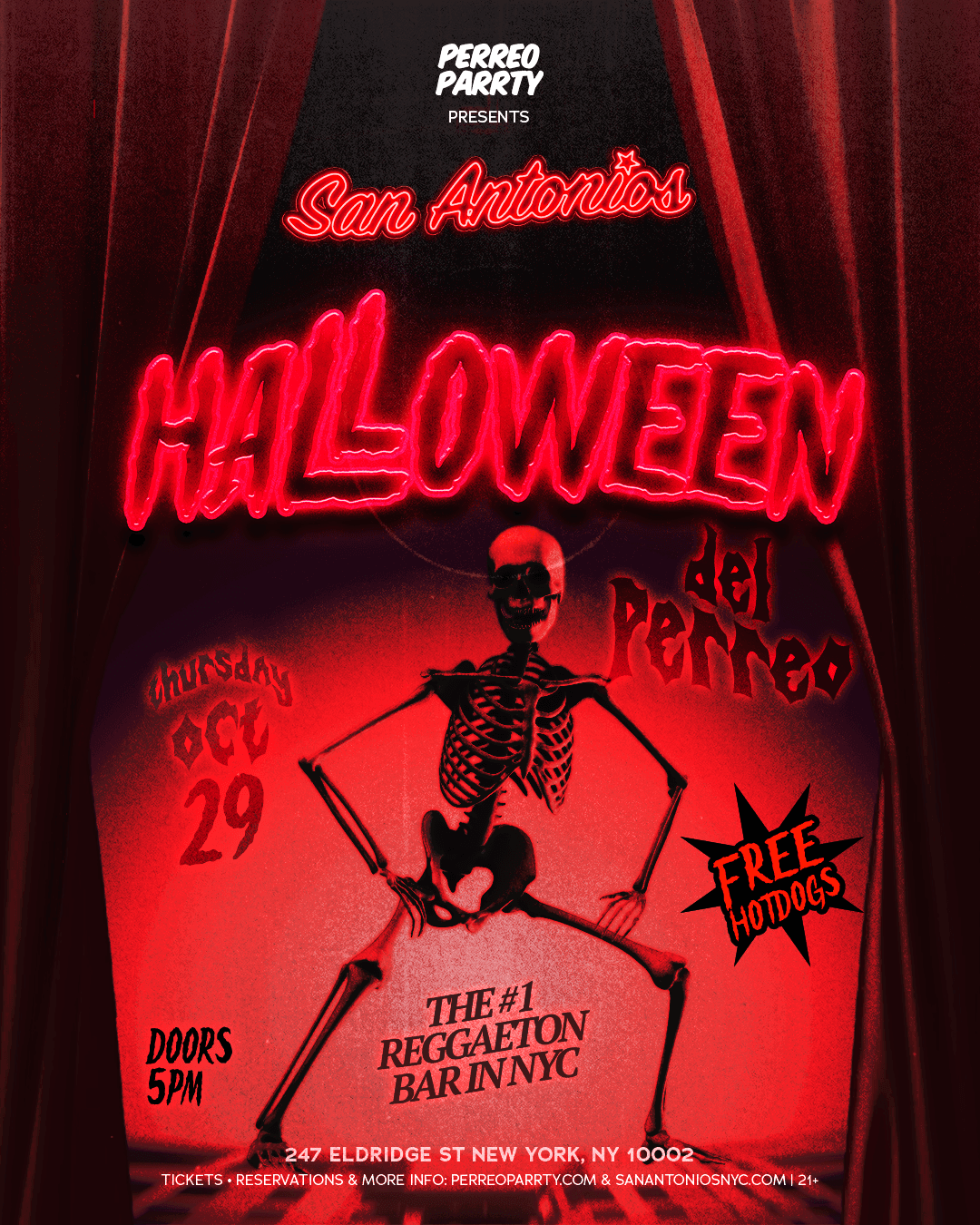 Halloween del Perreo Parrty Reggaeton Bar