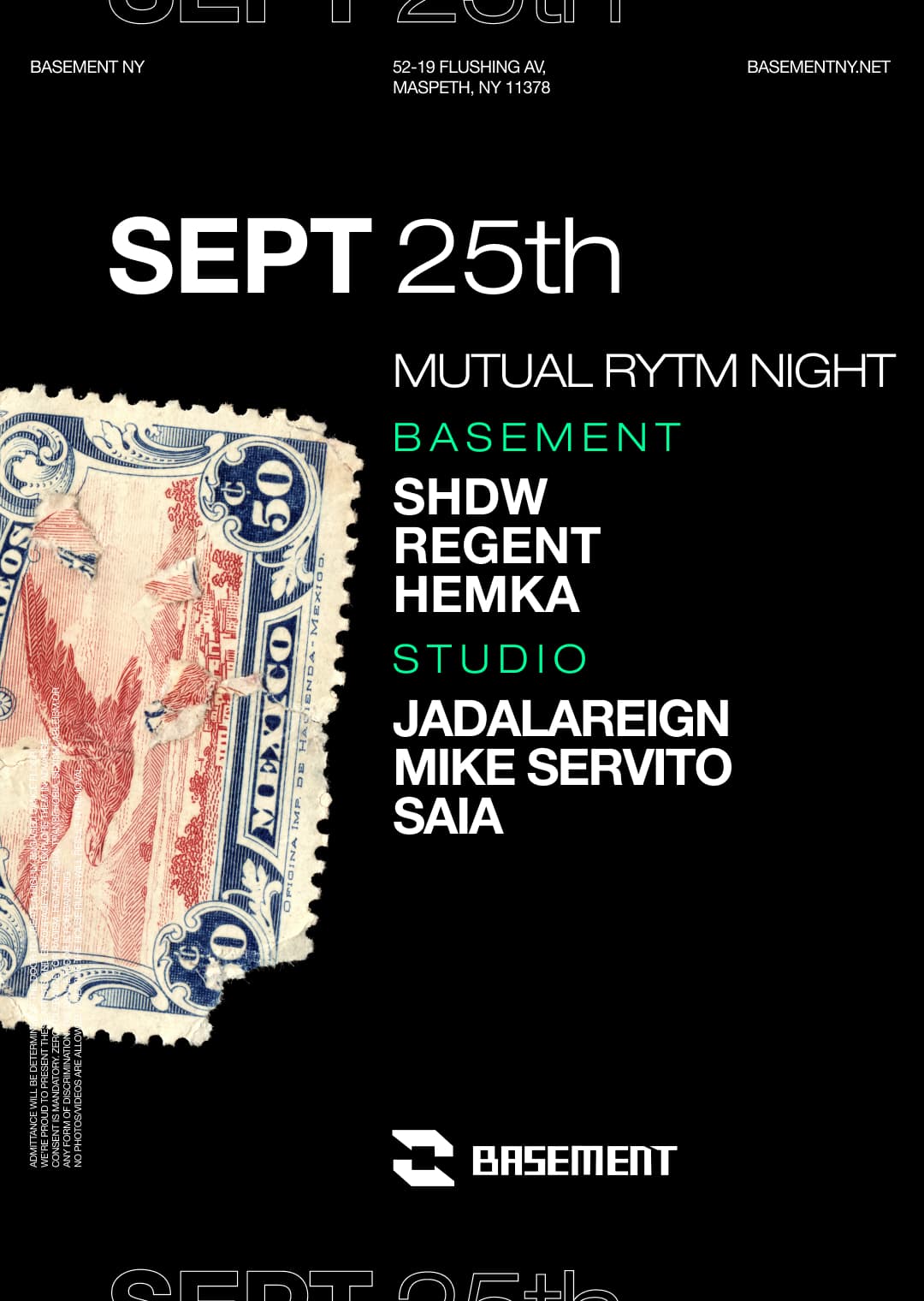 MUTUAL RYTM: SHDW / Phil Berg / Regent / Hemka / JADALAREIGN / Mike Servito / Saia