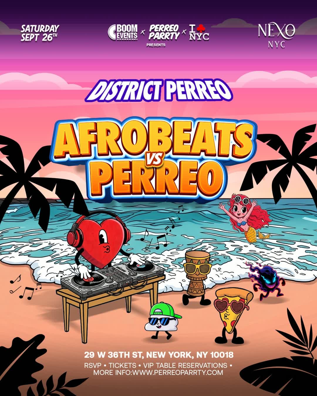 Afrobeats v Perreo Reggaeton Party Nightclub