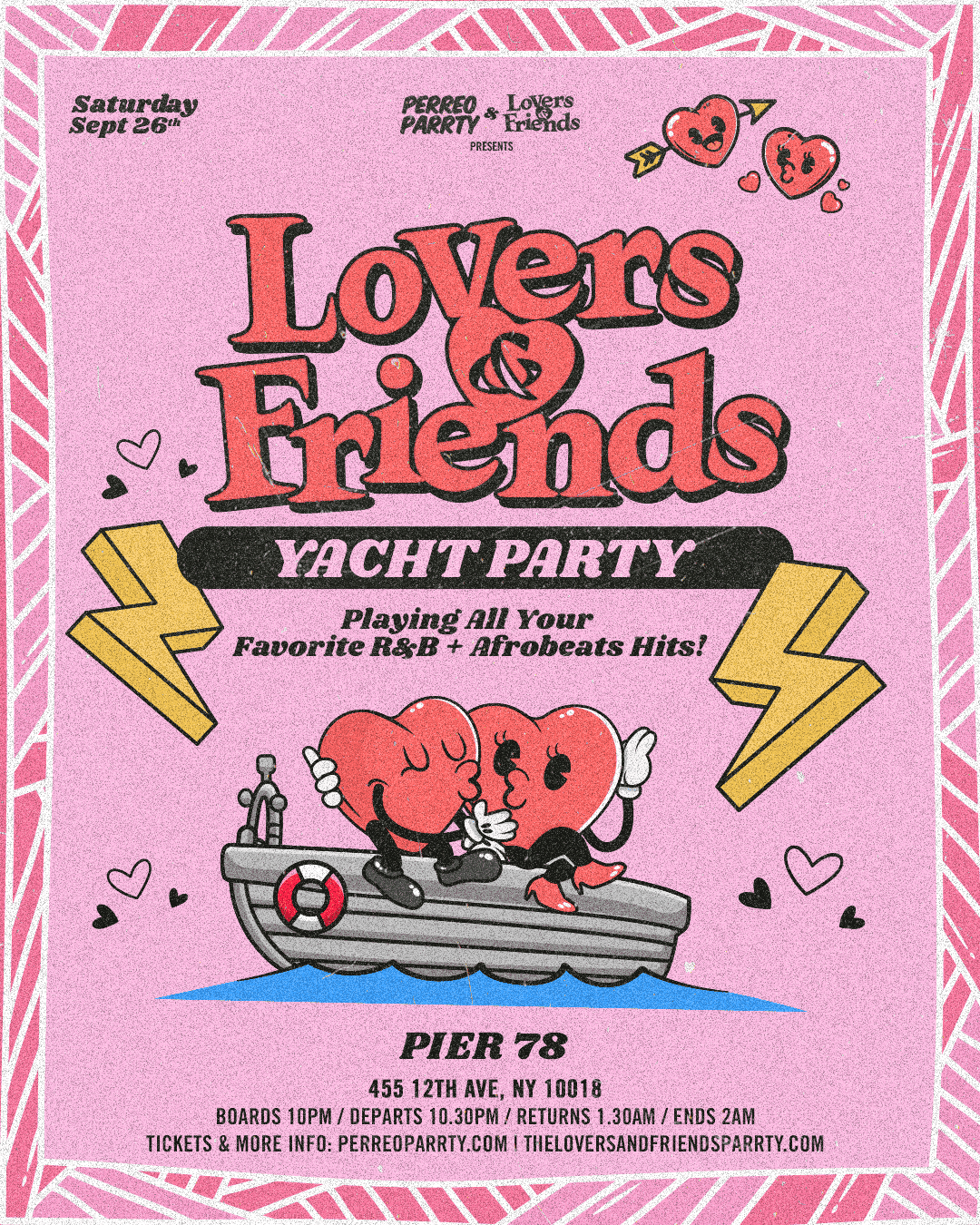 The Lovers & Friends Boat Party - R&B, Afrobeats, Reggae NYC Yacht Cruise