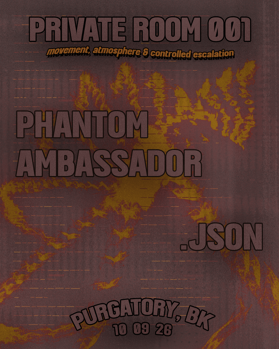 private room - 001 // movement, atmosphere & controlled esclation