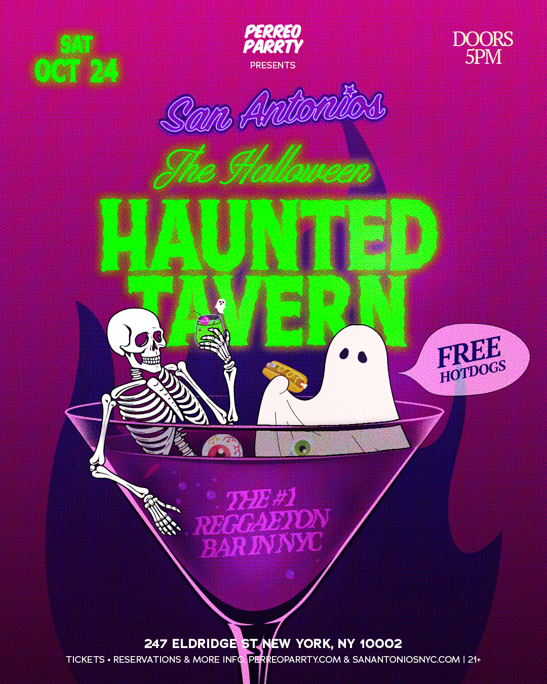 The Haunted Tavern Halloween Parrty Reggaeton Bar