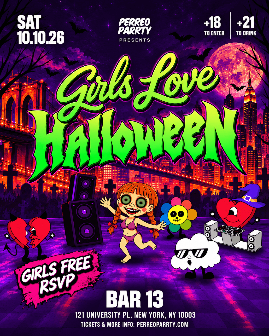 Girls Love Halloween - Latin Reggaeton Dance Party