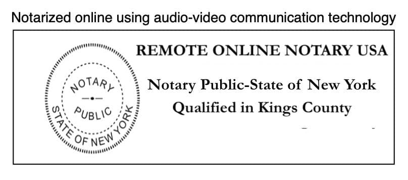 Remote Online Notary NYS photo 5