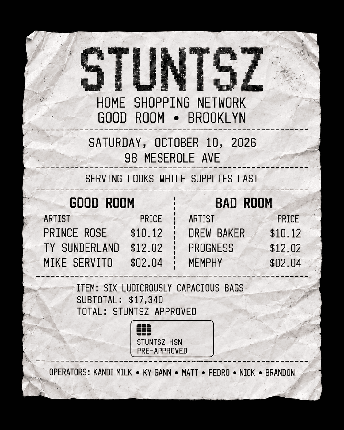 STUNTSZ: HOME SHOPPING NETWORK