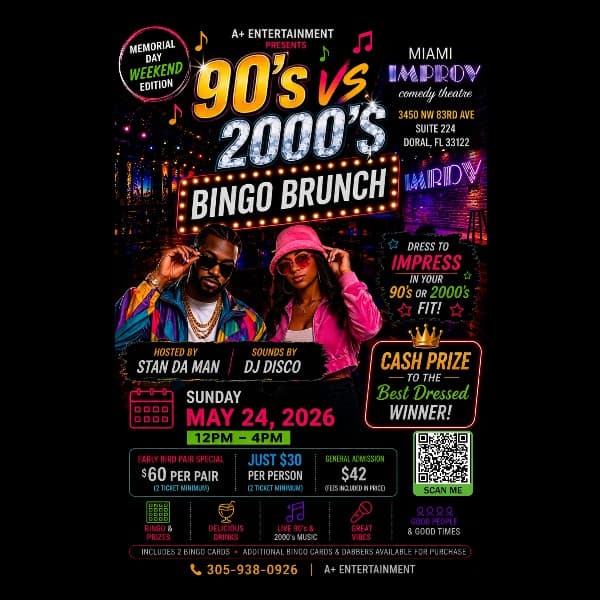 90’s vs 2000’s Bingo Brunch