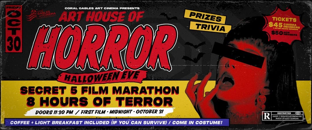 Art House of Horror Halloween Movie Marathon