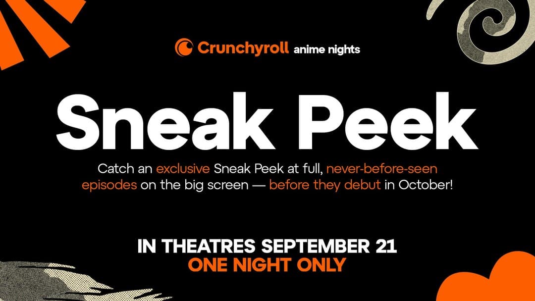 Crunchyroll Anime Night Sneak Peek (9/21/2026)