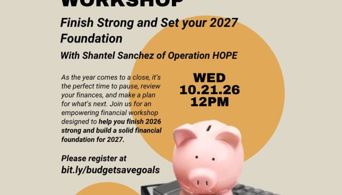 Budgeting, Saving & Setting Financial Goals Workshop