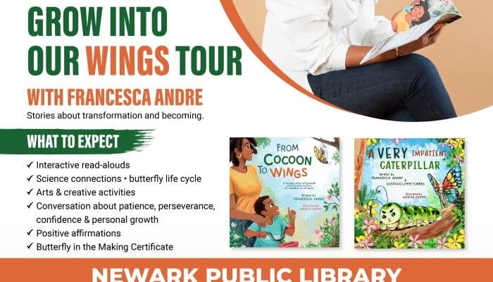 Grow Into Out Wings Book Tour with Francesca Andre