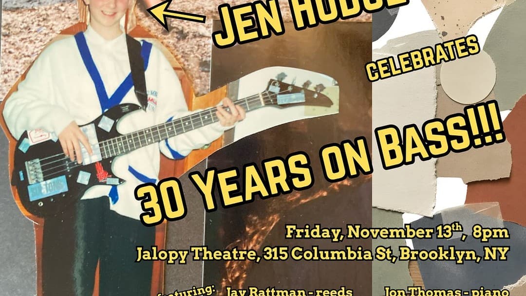 Jen Hodge Celebrates 30 Years on Bass!!!